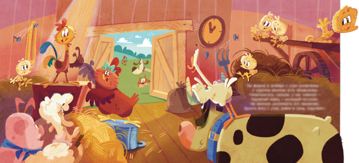 Детская иллюстраций для интерактивной книги