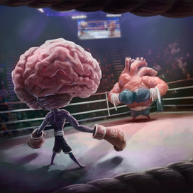 странный заказик на тему противоборства седречка и разума :D