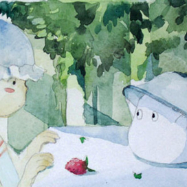 А  где клубника?