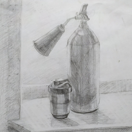 Кофе и огнетушитель. Натюрморт а3