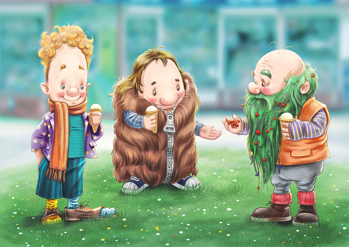 Муфта, Полботинка и Моховая борода