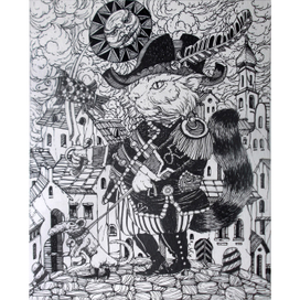 Котяра обходит дозором...