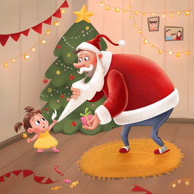 Дедушка Мороз! Борода из ваты