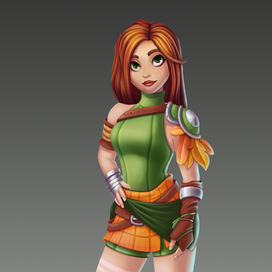 Девушка с перьями