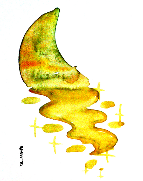 Месяц, упавший в воду.