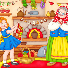 Зоя связала полосатые носки