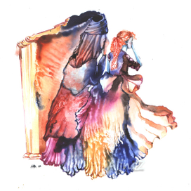 Плач     ...монотипия