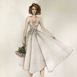 Блестящее платье 