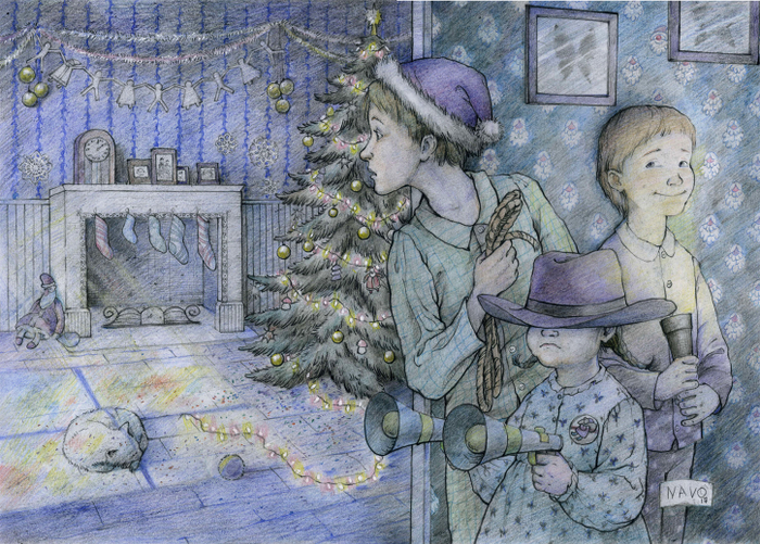 Однажды три отчаянных головореза решили поймать Санта-Клауса