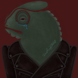 Грустная ящерка