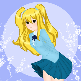 Девушка в стиле аниме