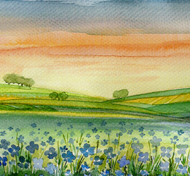 "Нежный лён" ночь