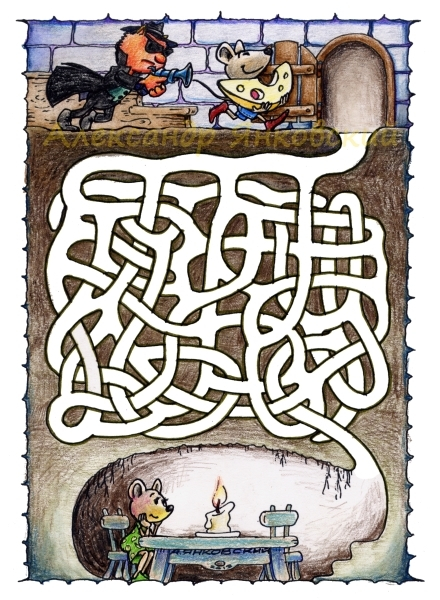 Лабиринт "Мышка с сыром"