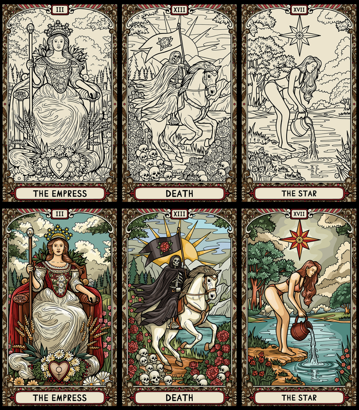 Таро в винтажном стиле