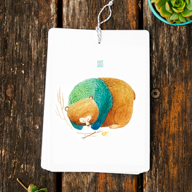 Congrats card (bear)