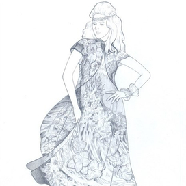 Эскиз платья (2015 г.)