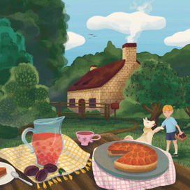 К рецепту сливового пирога