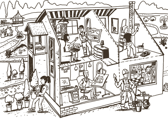 Иллюстрация к проекту презентации Первого канала диджитал. вариант 1