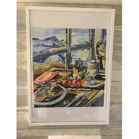 Restaurant mountain view