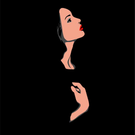  девушка в черном