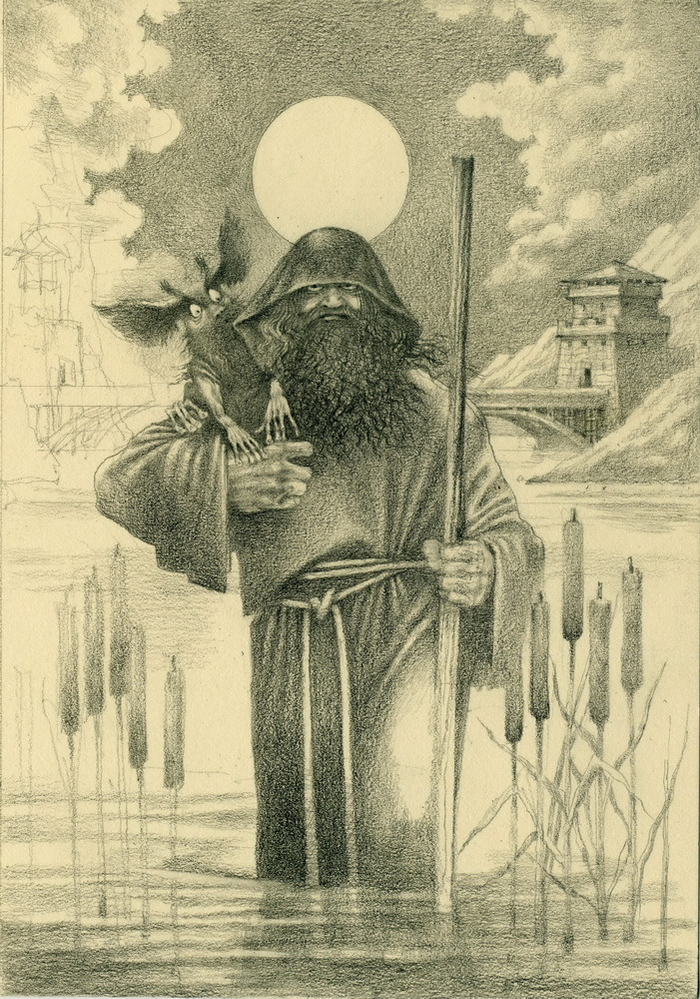   Обложка к книге "Алая аура протопарторга" автор Е.Ю. Лукин... эскиз)