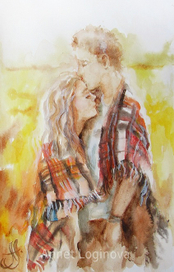 Акварель Теплые мгновения