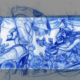 Разработка локации для мультфильма.