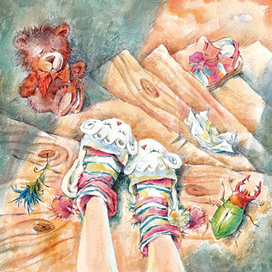 Волшебная лестница. Иллюстрация к сказке