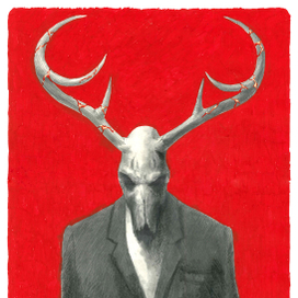 Олень в пиджаке