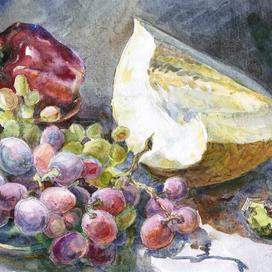 натюрморт с дыней