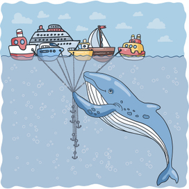 Воздушные шарики для кита