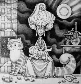 Герцогиня, Ребёнок-поросёнок и Чеширский Кот