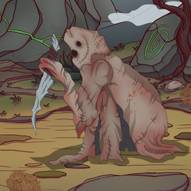 Дизайн персонажей для игры. Монстры. Локация "Пустыня смерти",