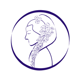 Девушка с цветами в волосах