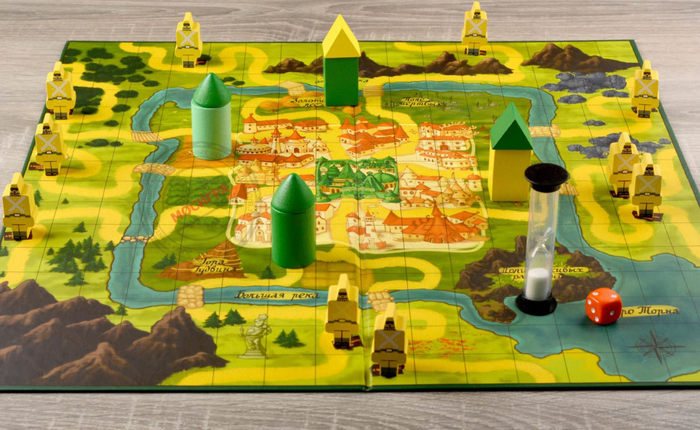 Карта для настольной игры "Урфин Джюс" для фирмы Мосигра