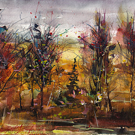 Желтый пейзаж