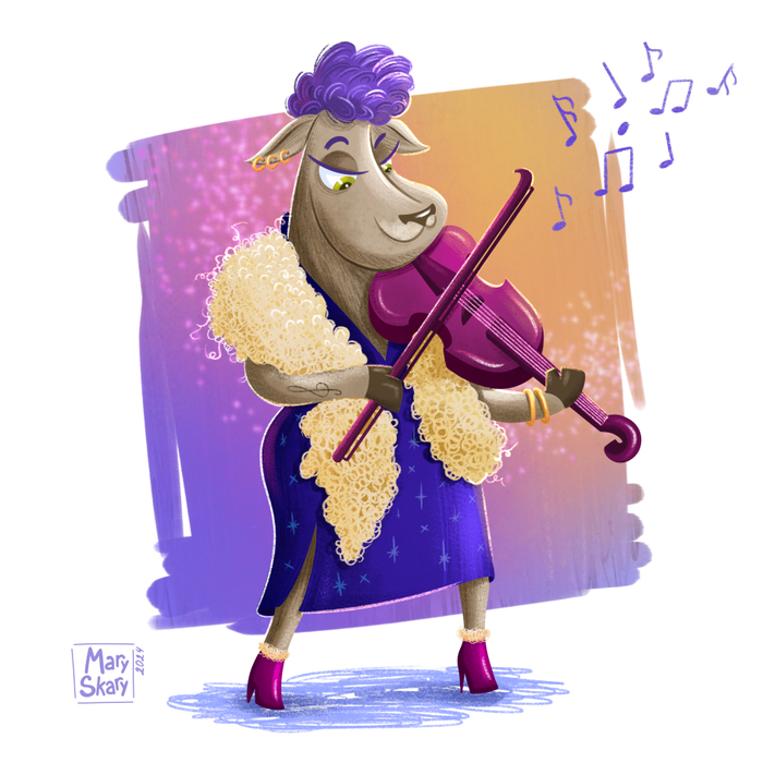 Овечка музыкант 