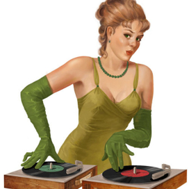 Пин ап Диск жокей