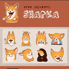 stickers Shapka