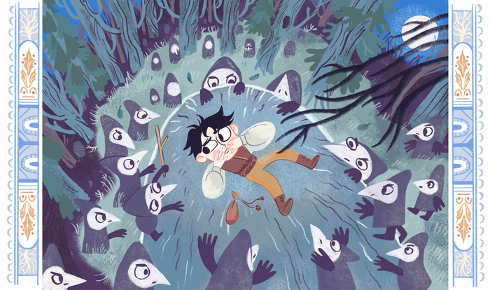 Иллюстрации к книге "Рони дочь разбойника"