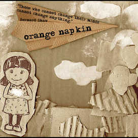 orange napkin