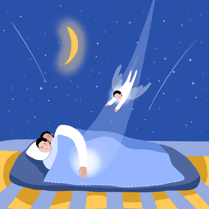 душа ребёнка спускается к родителям