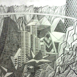 Фантазийный город. Геоника.