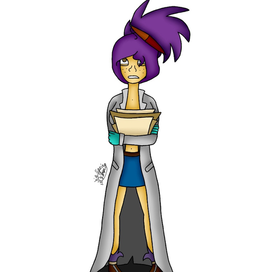 Юная учёная ведьмочка