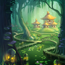 Болотная деревня