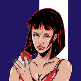 Девушка с сигаретами 