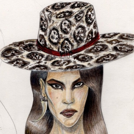 Woman in Jaguar Hat