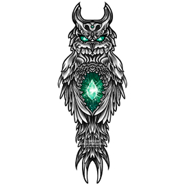 Эскиз тату сова. Филин. Сова с драгоценным камнем, сова с кристаллом, эскиз татуировки. Owl tattoo sketch, tattoo flash. Owl with crystal. Owl with precious stone. Kryptonite. Neotraditional, neotrad. Green. Fairy, space. Неотрад, неотрадишнл. Графика. Космос. Криптонит. Зеленый. Neotraditional. Black&Gray. Graphic. SUR_MIND ART. SUR MIND ART. Lebedyanskaya Stanislava. Лебедянская Станислава