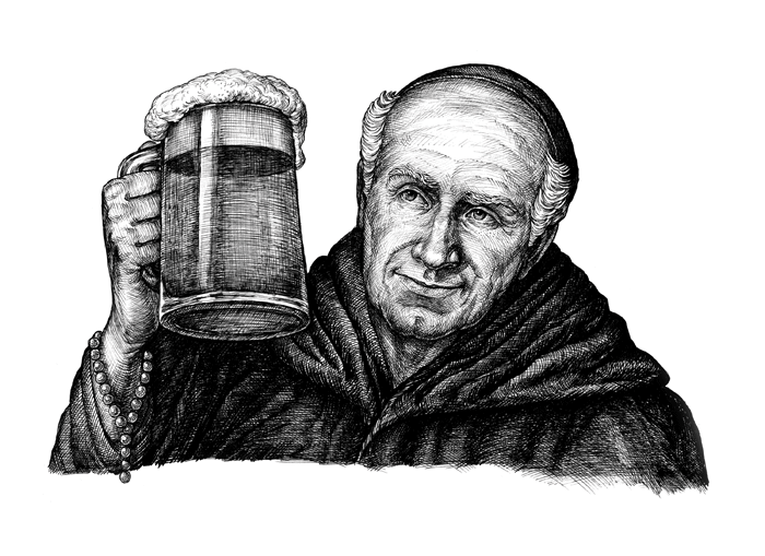 Иллюстрация для пивной этикетки