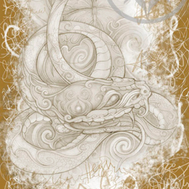 Змея и бабочка